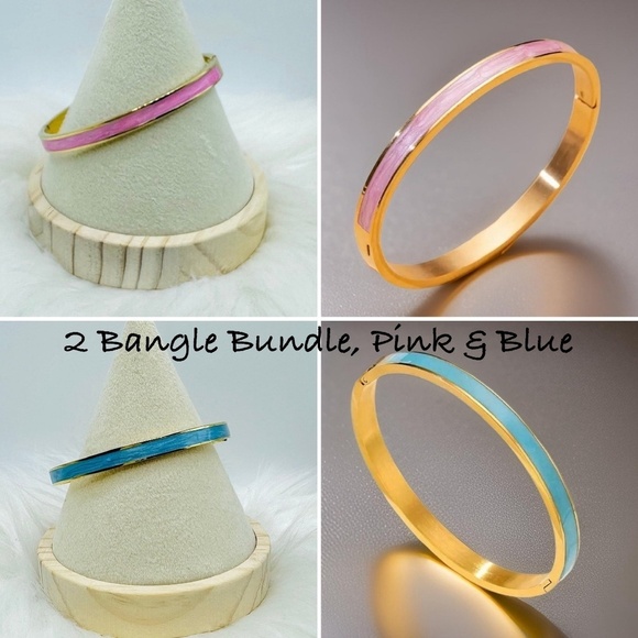 The Classic Bangle Bundle Lot Set 2 piece - Picture 1 of 7